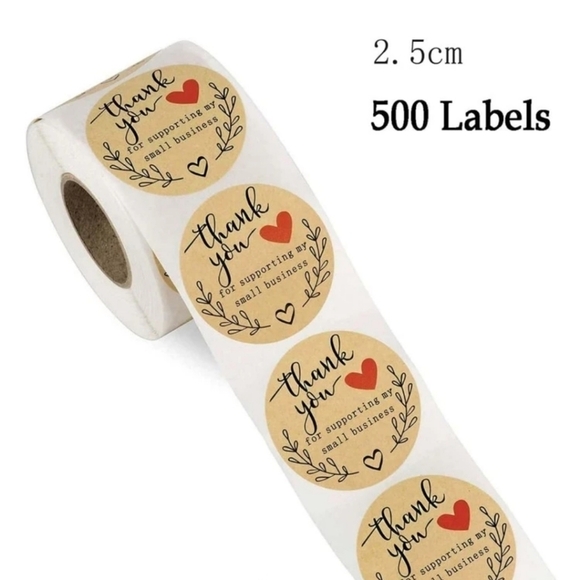 Thank You ♡ for Supporting my Small Business Stickers - Picture 4 of 4